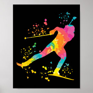 Affiche Biathlète Biathlon de ski nordique 25