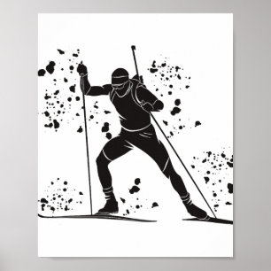 Affiche Biathlète Ski nordique Biathlon _27