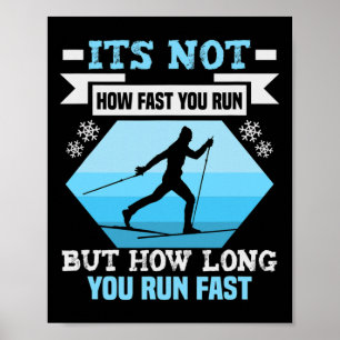 Affiche Biathlon Ce n'est pas la vitesse à laquelle vous c