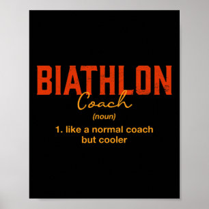 Affiche Biathlon Coach Définition Funny Biathlète Humour 2