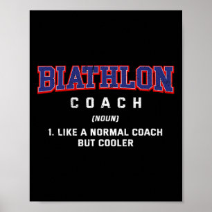 Affiche Biathlon Coach Définition Funny Biathlète Humour 3