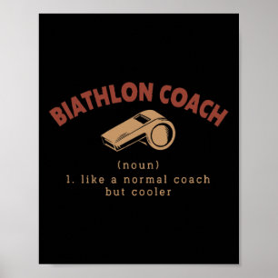 Affiche Biathlon Coach Définition Funny Biathlète Humour 4