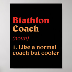 Affiche Biathlon Coach Définition Funny Biathlète Humour 5