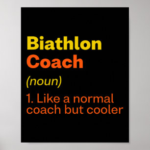 Affiche Biathlon Coach Définition Funny Biathlète Humour 7
