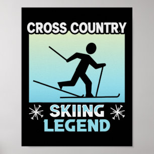 Affiche Biathlon Cross Country Skiing Legend Cross Country