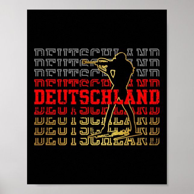Affiche Biathlon Deutschland Allemagne (Devant)