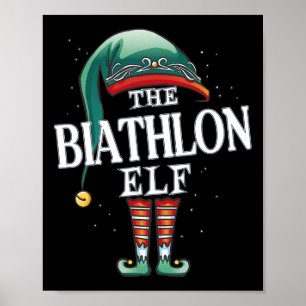 Affiche Biathlon Elf Christmas Group Xmas Pajama Party