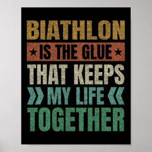 Affiche Biathlon garde ma vie ensemble Biathlète Sports