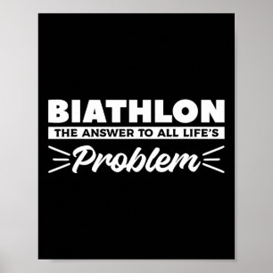 Affiche Biathlon La réponse au problème de toute vie Biath