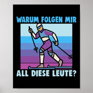 Affiche Biathlon Pourquoi suivre tous ces gens Cross-count