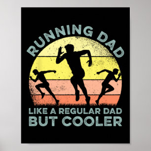 Affiche Biathlon Runner Marathon Runner Fête des pères Pap