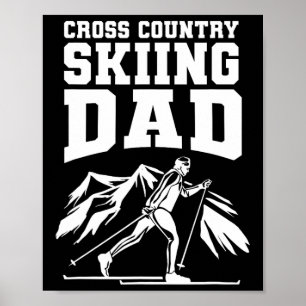 Affiche Biathlon Ski de fond Papa Ski de fond Sk de fond
