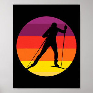 Affiche Biathlon vintage I Sports d'hiver I Cross-country