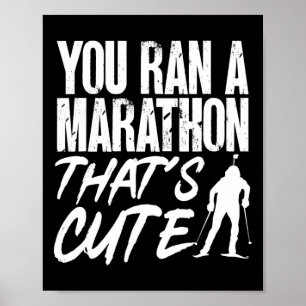 Affiche Biathlon Vous avez organisé un marathon qui est un
