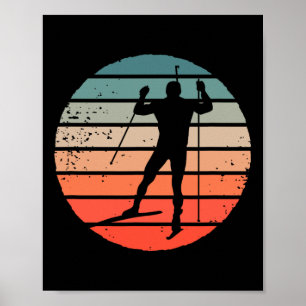 Affiche Biathlon Wintersport Action