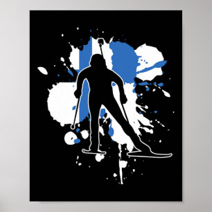 Affiche Biathloniste finlandais - Biathlon finlandais