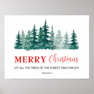 Affiche Bible de Noël Verset Mur Art