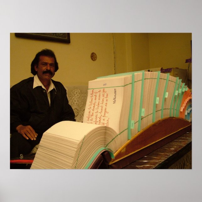 AFFICHE BIBLE ÉCRIT À LA MAIN (NT) LE PLUS GRAND AU MONDE (Devant)