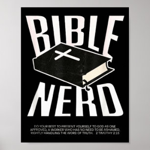 Affiche Bible nerd théologie chrétienne étudiant Saint-Esp