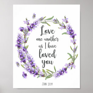 Affiche Bible Verse Amour Un Autre Décor
