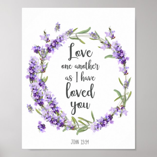 Affiche Bible Verse Amour Un Autre Décor (Devant)