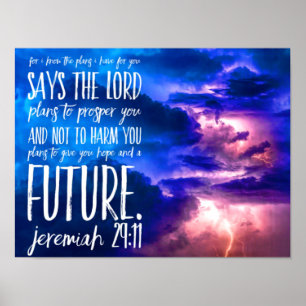 Affiche Bible Verse Écriture chrétienne Citation biblique