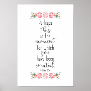 Affiche Bible Verse - Esther 4:14