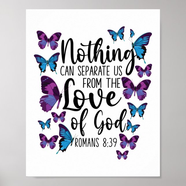 Affiche Bible Verse Nothing Can Separate Us From The Love (Devant)