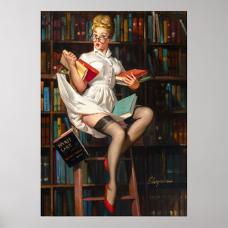 Affiche Bibliothécaire