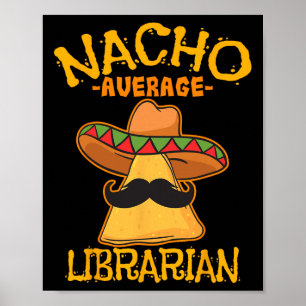 Affiche Bibliothécaire moyenne Nacho Gardien de bibliothèq