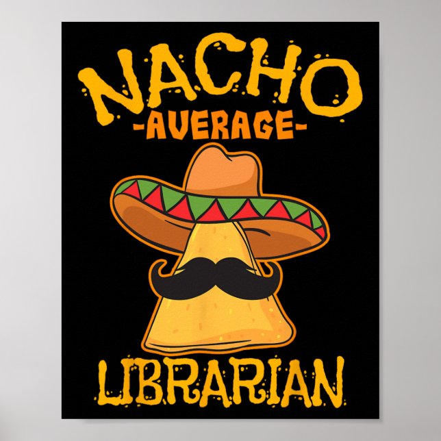 Affiche Bibliothécaire moyenne Nacho Gardien de bibliothèq (Devant)