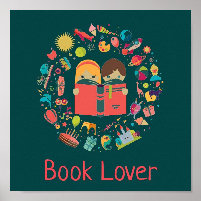 Affiche Bibliothèque de classe Book Lover (Devant)