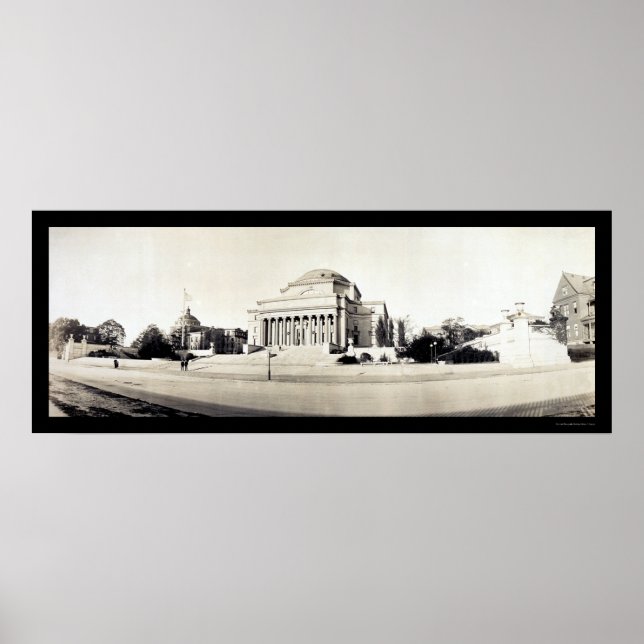 Affiche Bibliothèque de l'Université Columbia Photo 1902 (Devant)