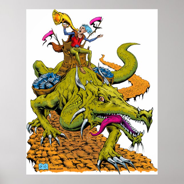 Affiche Bibliothèque Dragon (Devant)