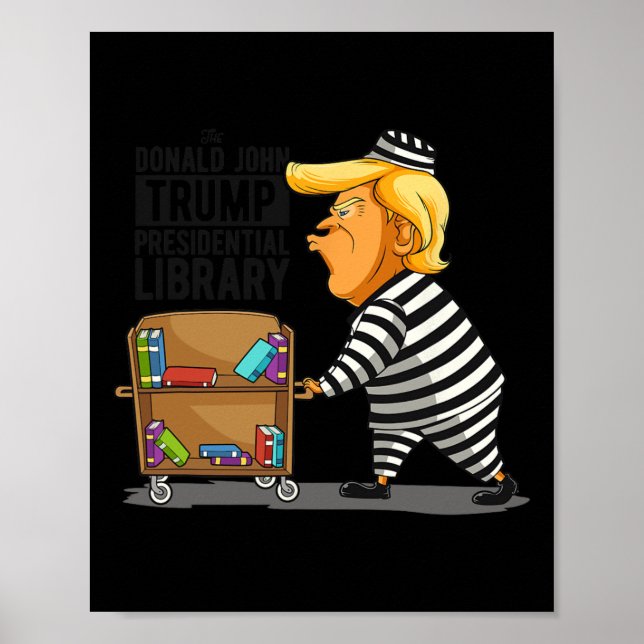 Affiche Bibliothèque Funny Grey Clic Fit (Devant)