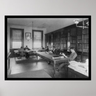 Affiche Bibliothèque juridique à l'université 1900 de