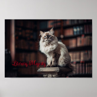Affiche Bibliothèque Majesté : Regal Ragdoll Chat