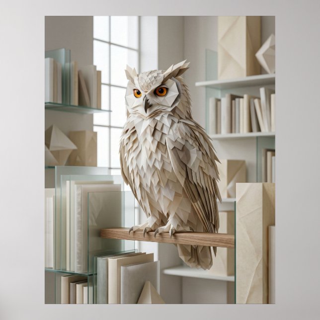 Affiche Bibliothèque Origami Owl (Devant)