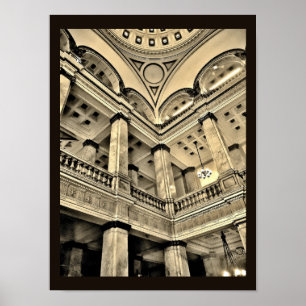 Affiche Bibliothèque publique Milwaukee Intérieur