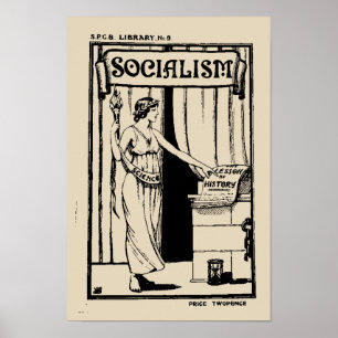 Affiche Bibliothèque SPGB No 9 Socialism (1920)