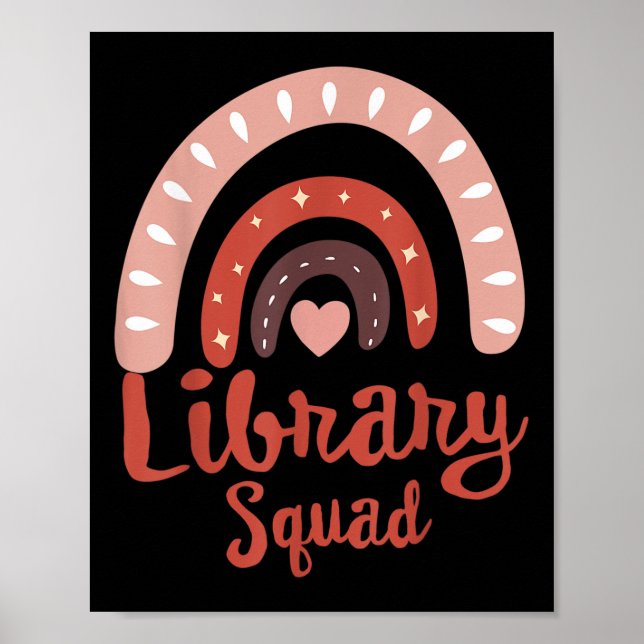 Affiche Bibliothèque Squad School Squad Librarian Livre de (Devant)