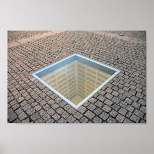 Affiche Bibliothèque vide, Berlin, Allemagne