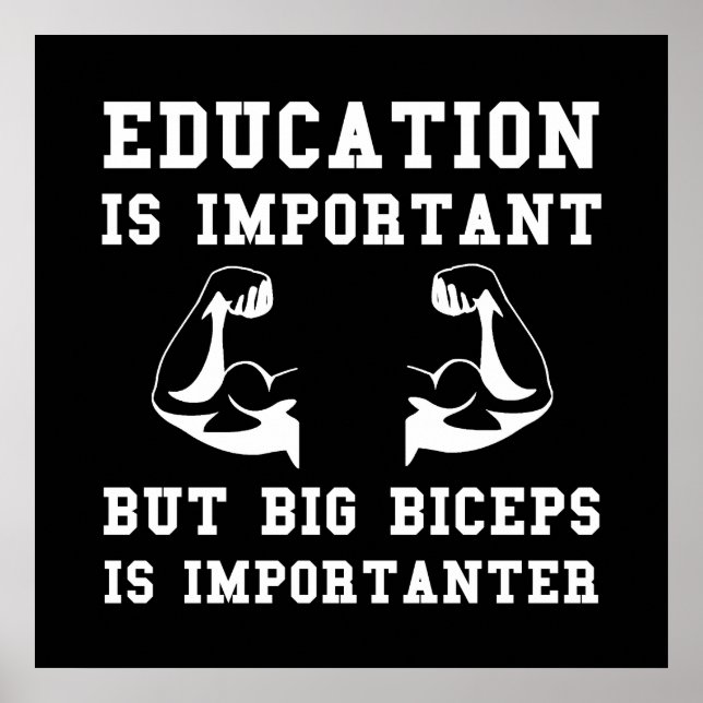 Affiche Biceps importants (Devant)