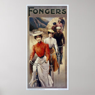 Affiche Bicycle Advertising Vintage Fongers