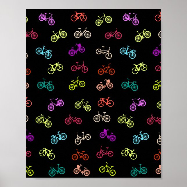 Affiche Bicycle pattern invitation (Devant)