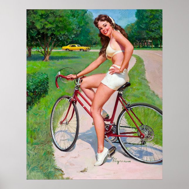 Affiche Bicycle Pin Up (Devant)
