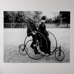 Affiche Bicyclette pour deux à la Maison Blanche