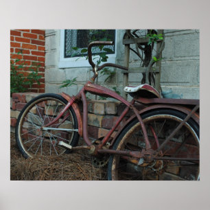 Affiche Bicyclette rouillée