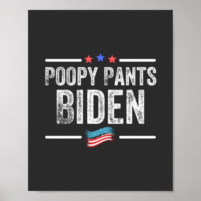 Affiche Biden Culotte Fécale (Devant)