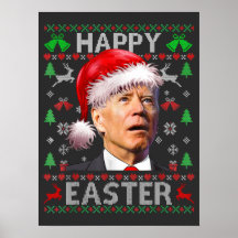 Biden drôle confondu Joyeux Noël Pâques laid T
